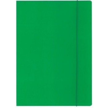 Teczka z gumką ekonomiczna NATUNA A4 (10szt) zielona 320g