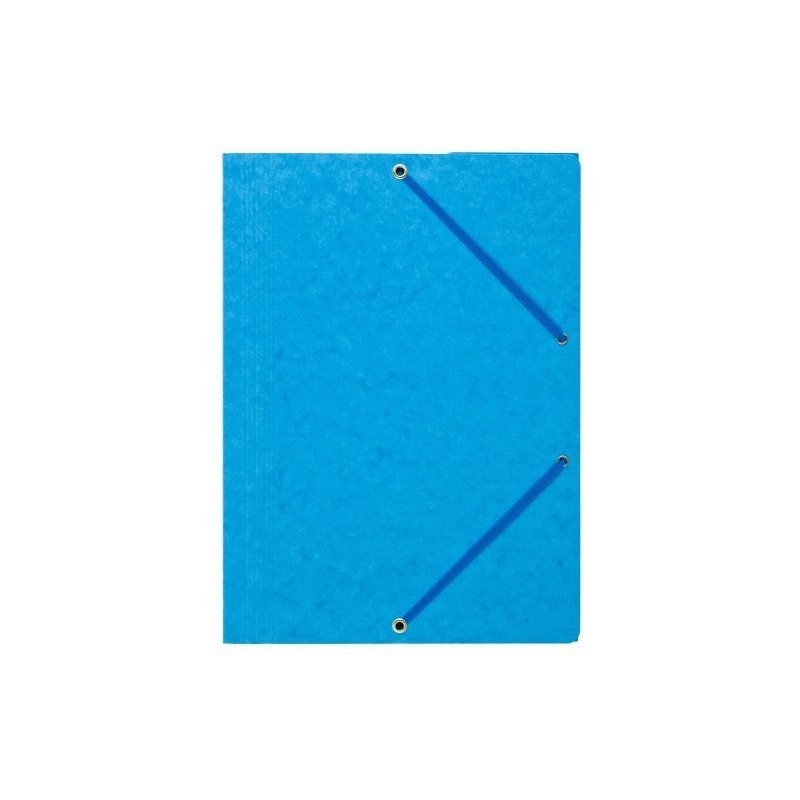 Teczka z gumką rogi NATUNA A4 preszpan jasna niebieska 390g