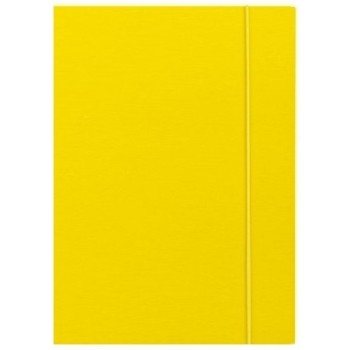 Teczka z gumką ekonomiczna NATUNA A4 (10szt) żółta 320g