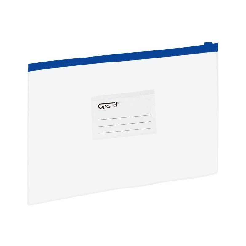 Koperta foliowa A4 na suwak EC009B niebieska 120-1464 GRAND