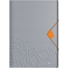 Teczka z gumką Leitz Urban Chic, PP, A4, grzbiet 15 mm, mieści 150 kartek, szara 46490088