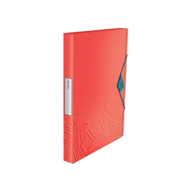 Teczka z gumką Leitz Urban Chic, PP, A4, grzbiet 25 mm, czerwona 39480020