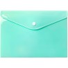 Teczka kopertowa na dokumenty A5 na zatrzask PP pastelowy zielony TKP-A5-04 BIURFOL