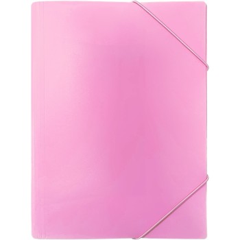 Teczka z gumką na dokumenty A4 PP pastelowy różowy TGP-A4-01 BIURFOL