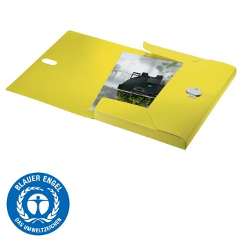 Teczka poszerzana Recycle A4 PP żółta 46230015 LEITZ