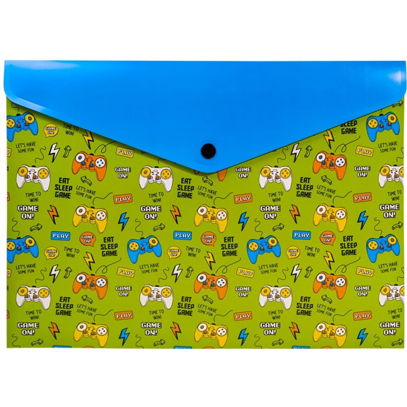 Teczka kopertowa na dokumenty A4 na zatrzask PP wzór Pady TKN-A4-06 BIURFOL