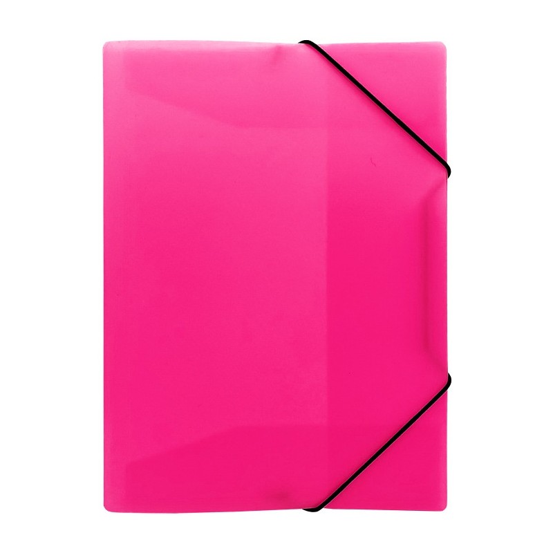 Teczka z gumką na dokumenty A4 PP neonowy różowy TG-NEON-A4-01 BIURFOL