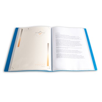 Teczka ofertowa A4 PP 20 koszulek NIEBIESKA BT630-N20 TETIS