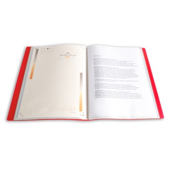 Teczka ofertowa A4 PP 60 koszulek CZERWONA BT630-C60 TETIS