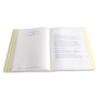 Teczka ofertowa A4 PP 60 koszulek ŻÓŁTA BT630-Y60 TETIS