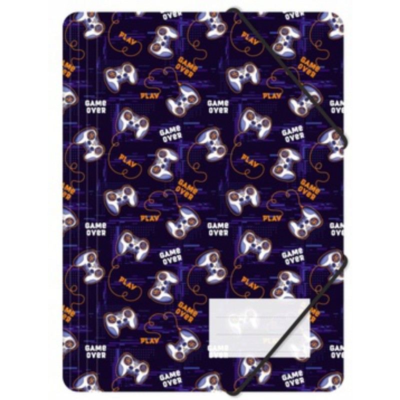 Teczka z gumką A4 PP z nadrukiem GAMEPAD TGN-A4-33 BIURFOL