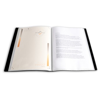 Teczka ofertowa A4 PP 10 koszulek CZARNA BT630-V10 TETIS