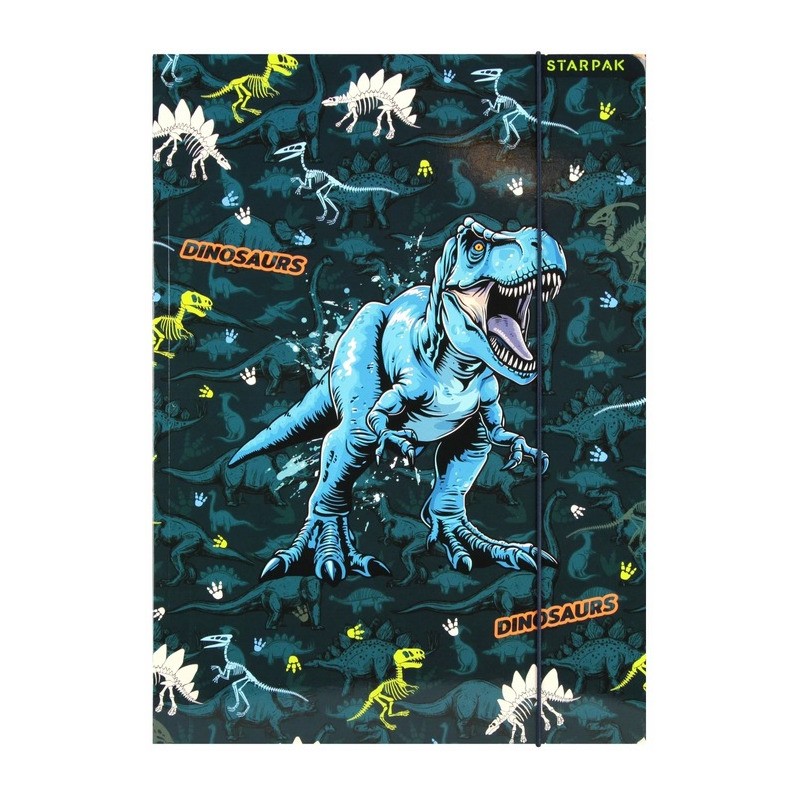 Teczka z gumką A4 DINO GLOW 559701 STARPAK