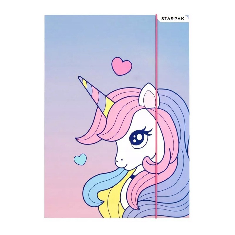 Teczka z gumką A4 UNICORN 553546 STARPAK