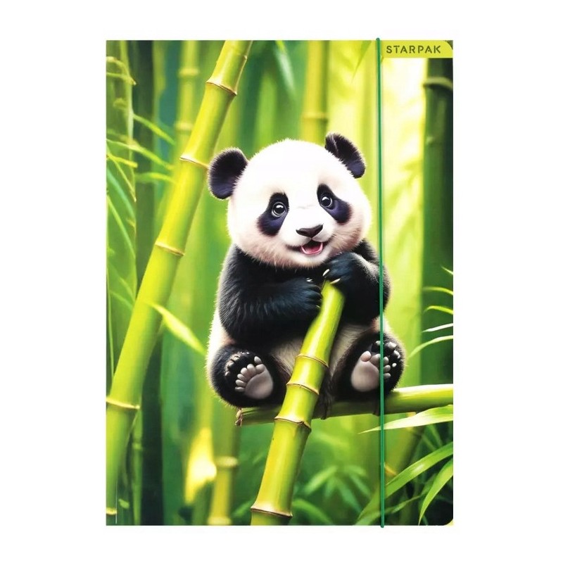 Teczka z gumką A4 WILD ANIMAL PANDA 559729 STARPAK