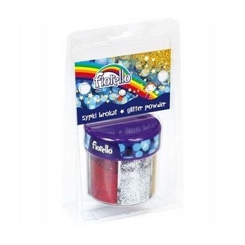 Sypki brokat FIORELLO GR-B60 6 kolorów x60g w słoiczku 170-2234