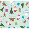 Worek upominkowy CHRISTMAS plastik XXL mix wzorów 92x110 PaKaDo