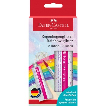 Brokat w żelu RAINBOW 12ml. (2szt.) blister 125089 Faber-Castell