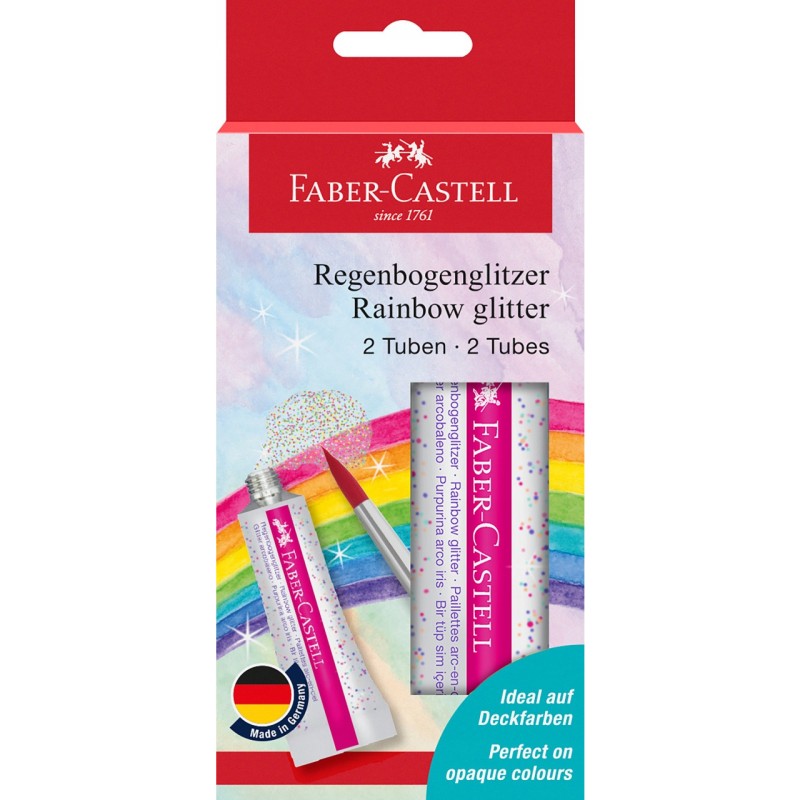 Brokat w żelu RAINBOW 12ml. (2szt.) blister 125089 Faber-Castell