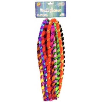 Druty pluszowe przeplatane mix 9mm x 50cm DP-0217 ALIGA