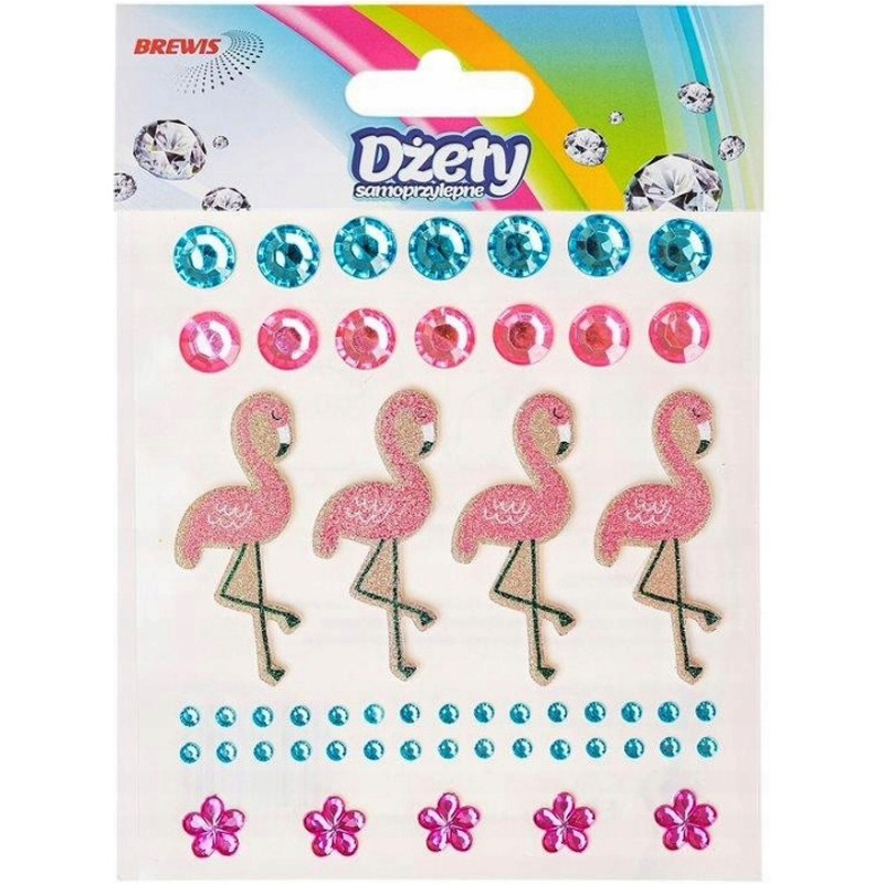 Dżety + naklejki flamingi DS98 BREWIS