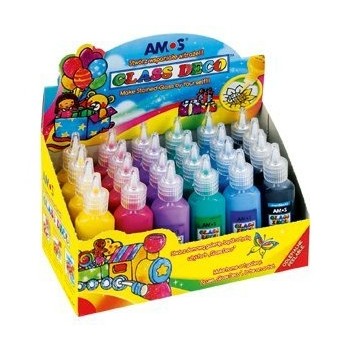 Farby witrażowe AMOS GD22D24 - 6 kolorówx4szt. 170-1047