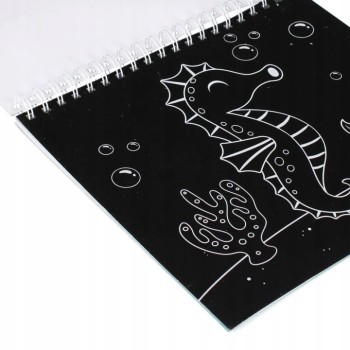 Zestaw kreatywny kolorowanka-wydrapywanka CRAZY CREATURES 497703 STARPAK
