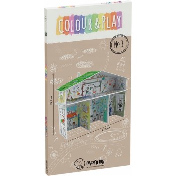 Kolorowanka składana 3D XXL Domek tylko dla chłopaków PD-000203 MONUMI