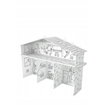 Kolorowanka składana 3D XXL Domek tylko dla chłopaków PD-000203 MONUMI