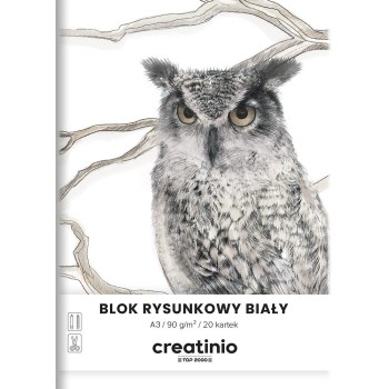Blok rysunkowy A3 20k biały CREATINIO 400176664 TOP 2000