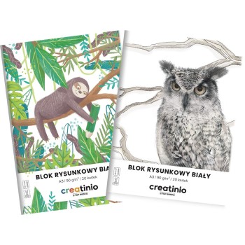 Blok rysunkowy A3 20k biały CREATINIO 400176664 TOP 2000