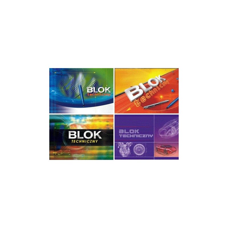 Blok techniczny A4 10k 170g KRESKA