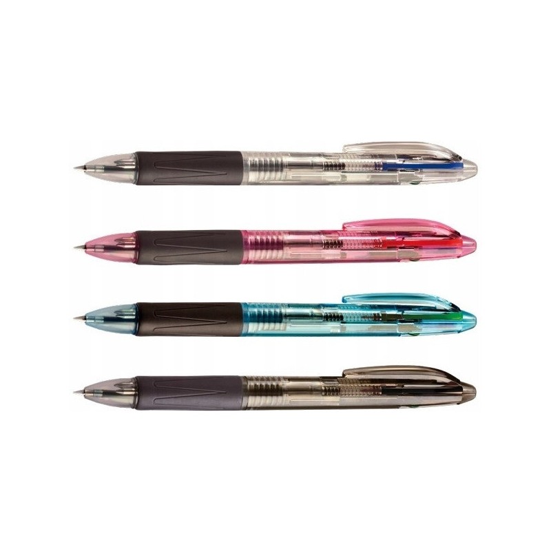 Długopis 4-kolorowy mix kolorów obudowy KD800-4M TETIS