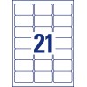 Etykiety A4 białe (25arkuszy)63.5*38.1mm J8160-25 adresowe AVERY ZWECKFORM
