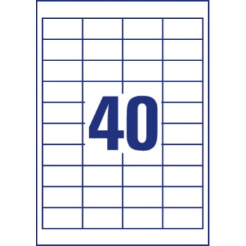 Etykiety ECONOMY A4 białe 48.5x25.4mm ELA002 AVERY ZWECKFORM