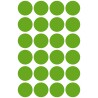 Usuwalne kółka 18mm 96szt./op. zielone 3597 AVERY ZWECKFORM