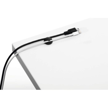 Klipsy samoprzylepne na 2 kable (6szt) grafitowy Cavoline Clip 2, 503837 DURABLE