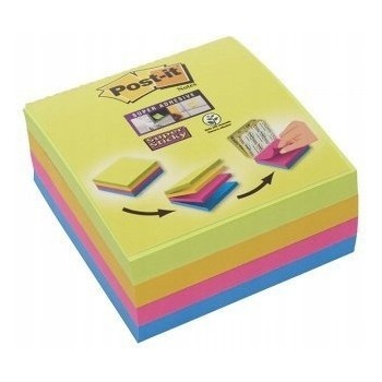 Bloczek samoprzylepny POST-IY 76x76mm 75kartek mix kolorów (4szt) Super Sticky 2014-SC-BYFG UU003083563 3M