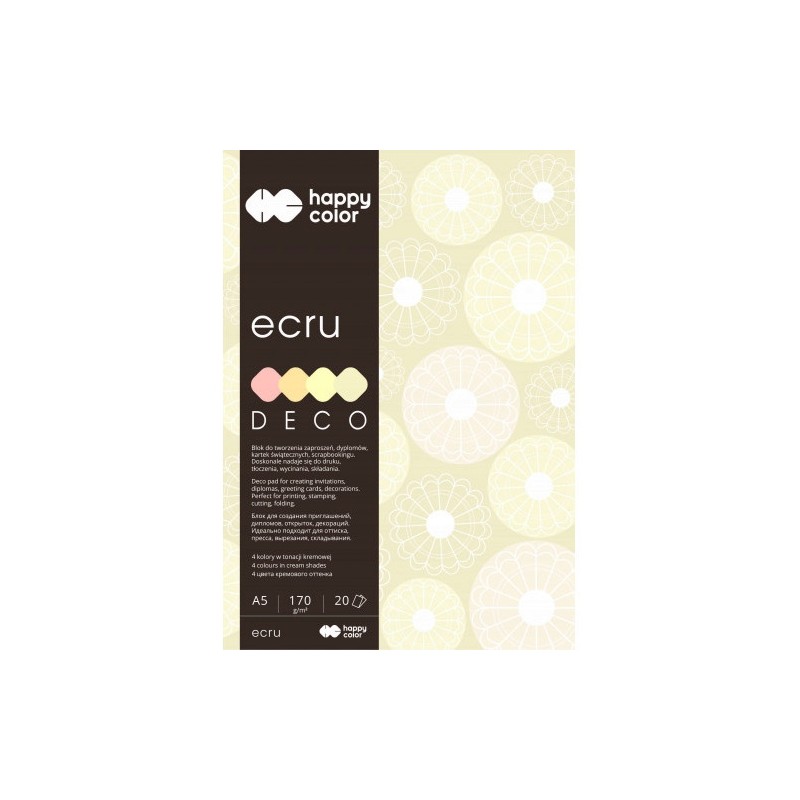 Blok A5 20k 4 kolory DECO ECRU HA 3717 1520-092 HAPPY COLOR