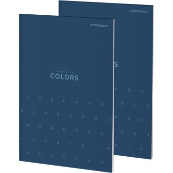 Blok notatnikowy w kratkę A5 notatnik 50 kartek klejony COLORS 400169239 TOP 2000