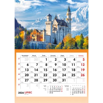 Terminarz ścienny ZAMEK T-107S-1 Michalczyk i Prokop