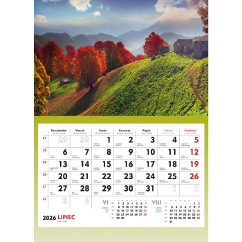 Terminarz ścienny KRAJOBRAZ GÓRSKI T-107S-4 Michalczyk i Prokop