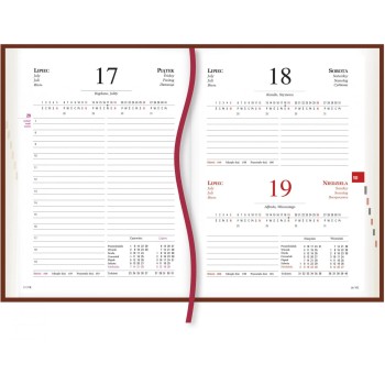 Terminarz Powszechny B6 - bordowy T-200V-B Michalczyk i Prokop