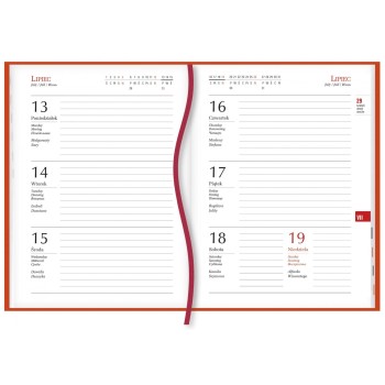 Terminarz B6 MARTA - wiśnia T-215V-W Michalczyk i Prokop