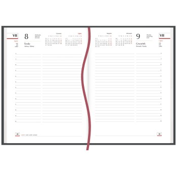 Terminarz A5 Codzienny - czarny T-255T-1V Michalczyk i Prokop
