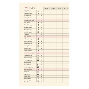 Terminarz Mini T-MINI-06 Michalczyk i Prokop