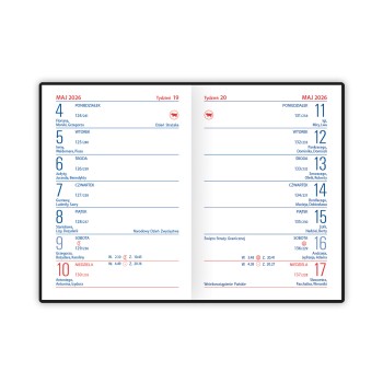 Kalendarz EKO IMPRESS kieszonkowy K2 72 x 104mm 2026 TELEGRAPH