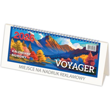 Kalendarz biurowy VOYAGER (H4b) - biały 268x97mm 2026 TELEGRAPH
