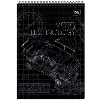 Kołonotatnik A5 100k kratka spirala góra INTERDRUK