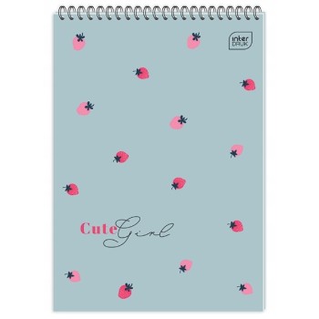 Kołonotatnik A5 100k kratka spirala góra INTERDRUK